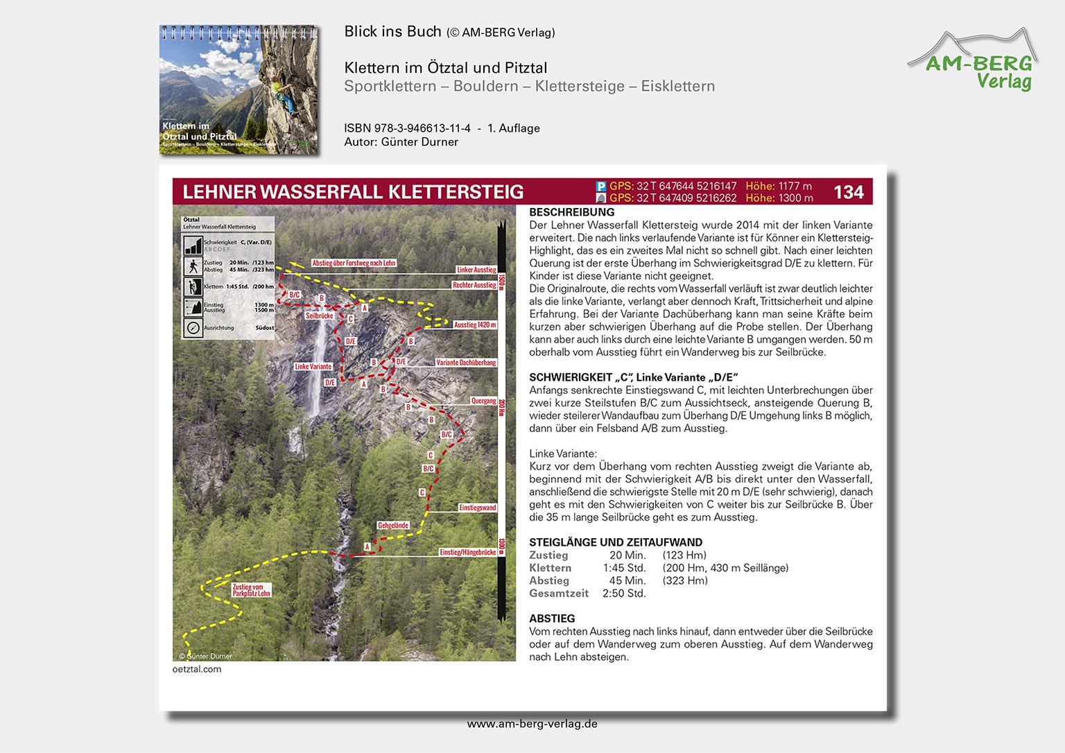 Klettern im Ötztal und Pitztal-Blick ins Buch08_Lehner Wasserfall Klettersteig
