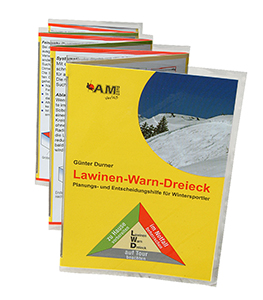 Leporello Lawinen-Warn-Dreieck