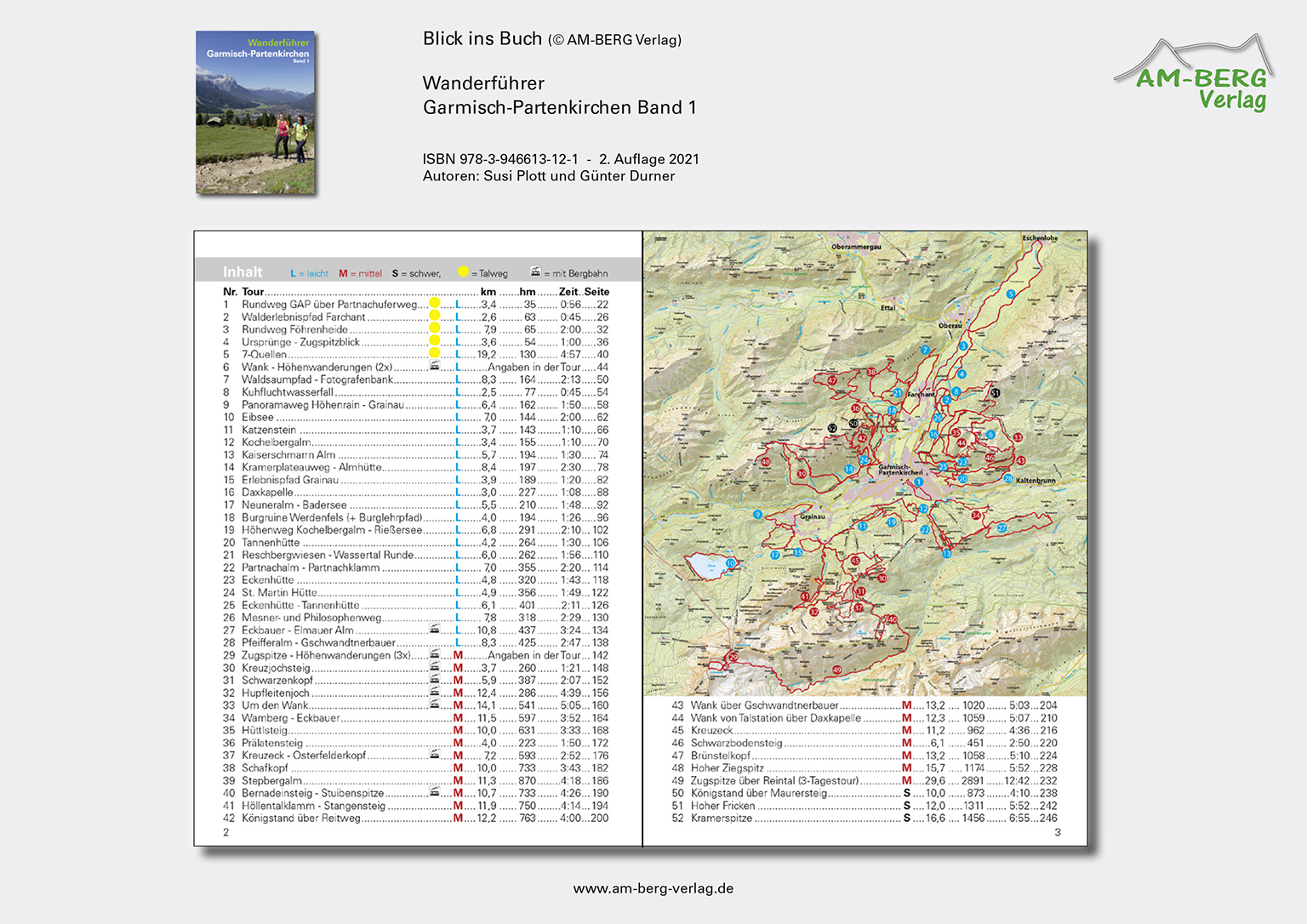 Übersichtskarte-Inhalt_Wanderführer Garmisch-Partenkirchen Band 1_Blick ins Buch02