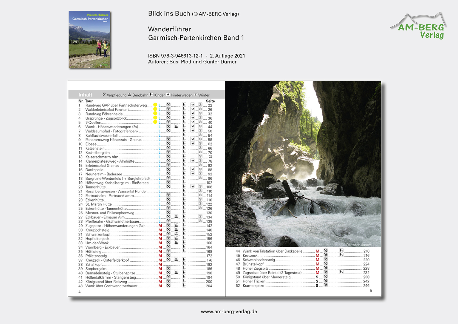 Inhaltsverzeichnis_Wanderführer Garmisch-Partenkirchen Band 1_Blick ins Buch03