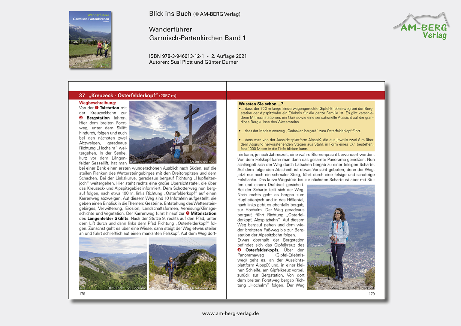 Beschreibungstext Wanderung Kreuzeck-Osterfelderkopf_Wanderführer Garmisch-Partenkirchen Band 1_Blick ins Buch08