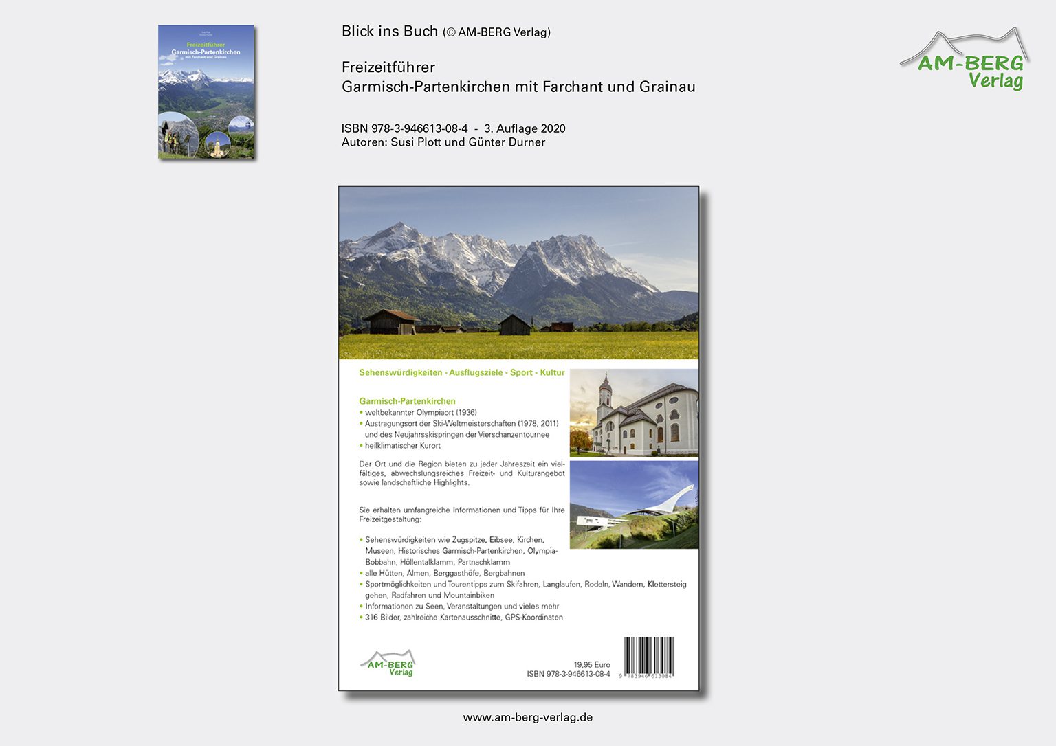 Freizeitführer Garmisch-Partenkirchen mit Farchant und Grainau_Rückseite Buch