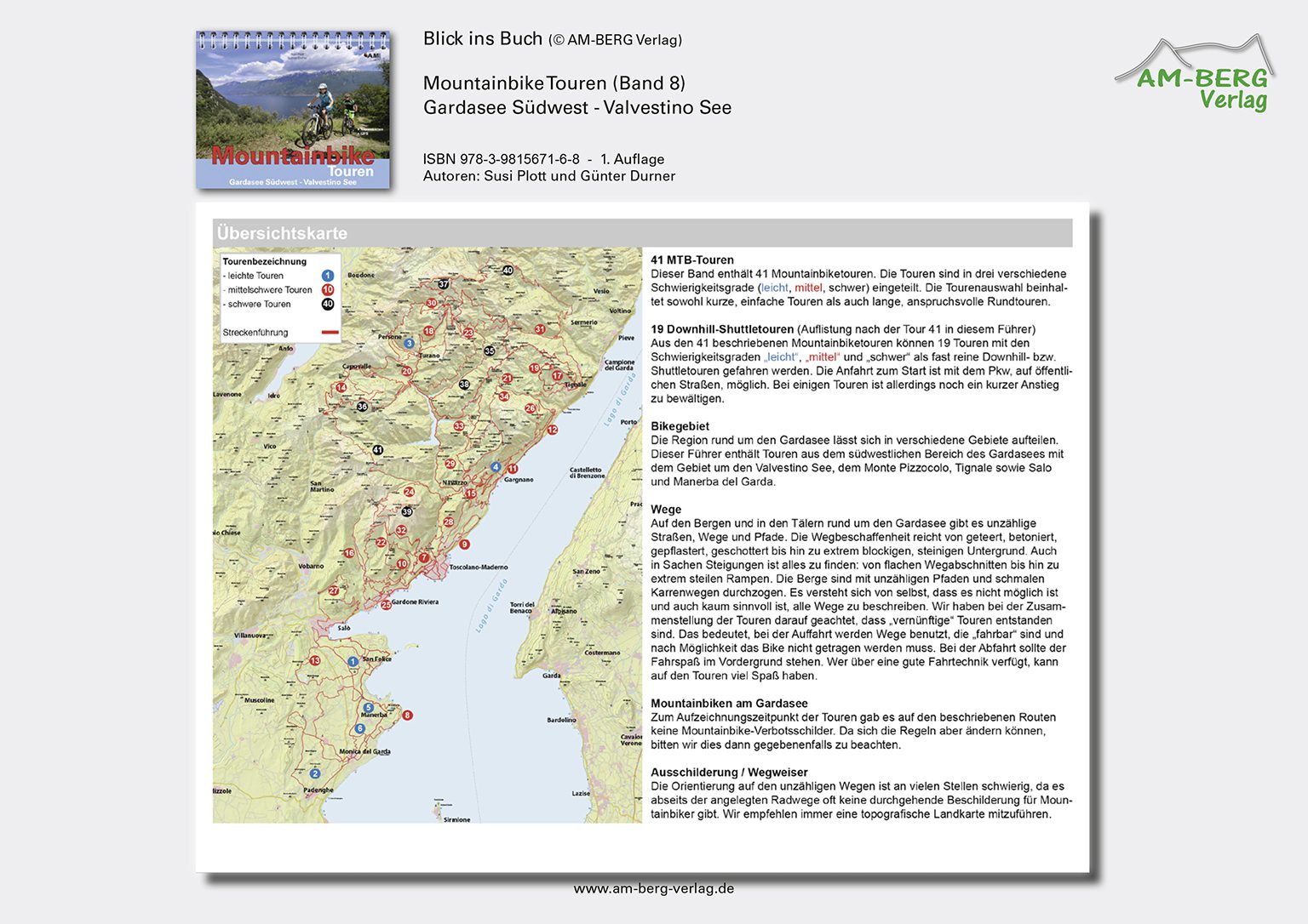 Mountainbike Touren Gardasee Südwest - Valvestino See (Band 8)_BlickinsBuch2