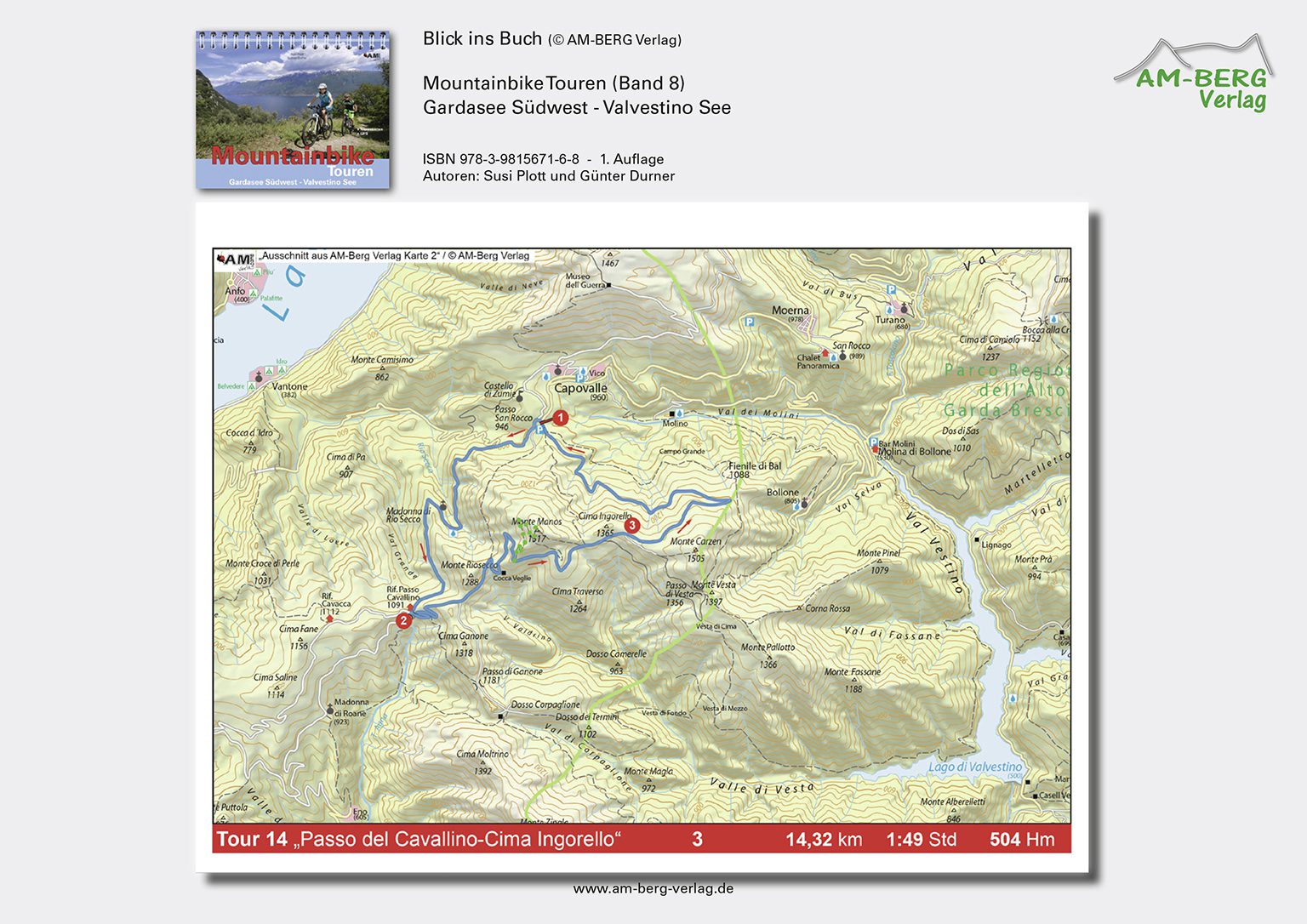 Mountainbike Touren Gardasee Südwest - Valvestino See (Band 8)_BlickinsBuch8_Passo-del-Cavallino